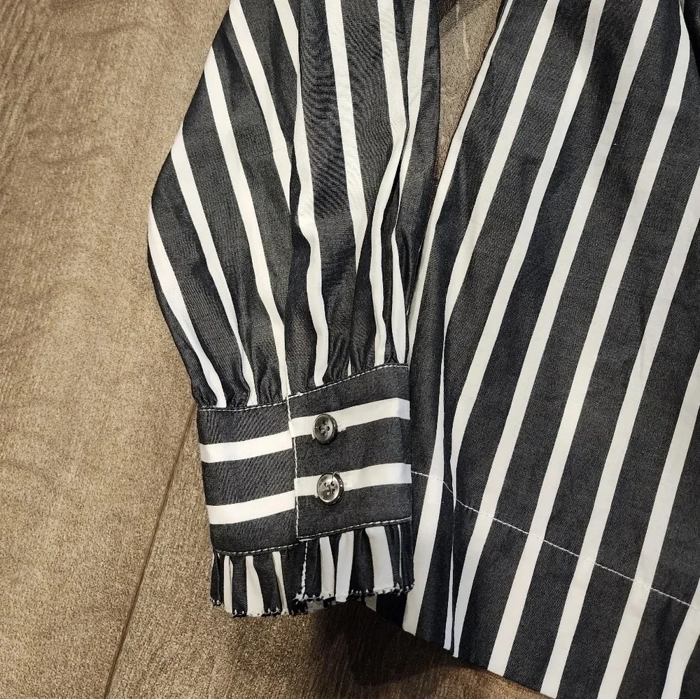 *NWT* J. Crew Striped Off the Shoulder Top with Bow